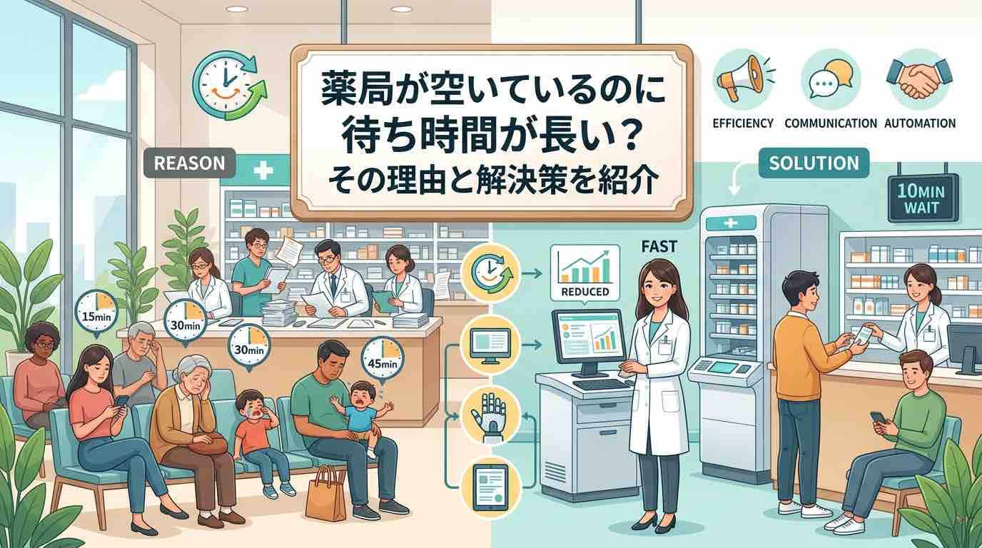 薬局が空いているのに待ち時間が長い？その理由と解決策を紹介