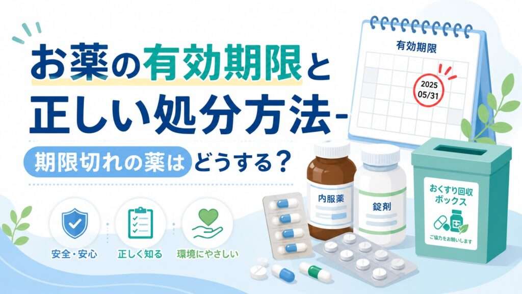 お薬の有効期限と正しい処分方法-期限切れの薬はどうする?